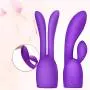 gLoaSublim Silicone Rabbit Ear Vibrator Cover Cap AV Wand Massager Sleeve Adult Toy 2# gLoaSublim Silicone Rabbit Ear Vibrator Cover Cap AV Wand Massager Sleeve Adult Toy 2#