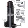 Pipedream Fantasy X-tension Vibrating Real Feel, Black, 2 Inch