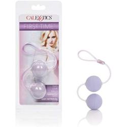 CalExotics First Time Duo Lover Balls - Duotone Ben Wa Kegel Weights - Pelvic Floor Exercise - Adult Sex Toys - Pink