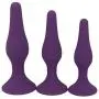 Eastern Delights Luxury Silicone Anal Trainer Butt Plug, Excellent Anal Sex Toy for Beginner, Purple Kit Eastern Delights Luxury Silicone Anal Trainer Butt Plug, Excellent Anal Sex Toy for Beginner, Purple Kit