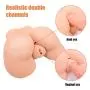 3D Male Masturbator Realistic Sex Doll Adult Toy for Men Pocket Pussy Ass - Lifelike Women Silicone Torso with Vagina and Tight Anus Butt for Men Masturbation Stroker Massage Cup