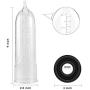 Penis Vacuum Pump with Durable Sleeve for Powerful Tight Suction, PALOQUETH Penis Enlargement Pump with Clear Cylinder Measurement Marker Quick Air Release Valve for Beginners Safe Pumping 9 Inch
