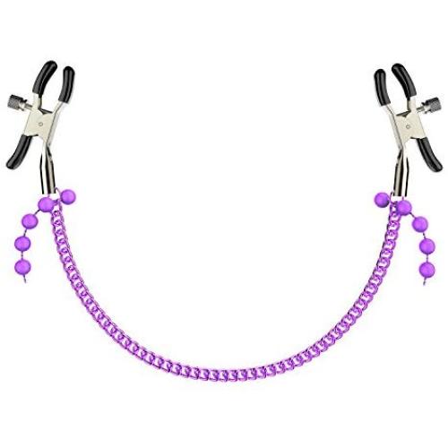 Sexy Clamp Chain - KenCa Fashion Purple Entertaining Chain with Nipple Clips Used for Women or Men Clothing Accessories