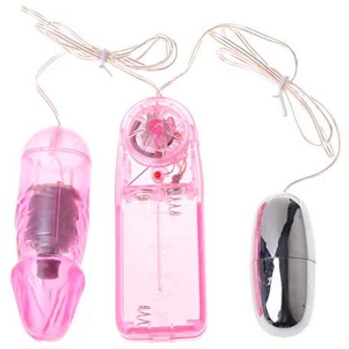 TPTPMAY Dual Strong Women Portable Vibranting Jump Eggs Multispeed Massager USB Power Viber Toys