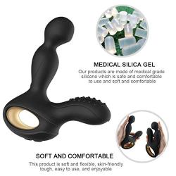Six Toy for Men Eletric Massger Men Rechargeable Simulator Massaging Toys with Flexible Rings Remote Control Male Message Slient Soft Skin-Friendly