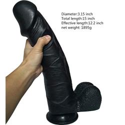 Simulation penis 15 Inch Huge Big Size Thick Flexible Stick Insert Wand T&4 Training Kit for Women Massager 1QWERDA 0715Q