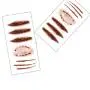Coobbar 10pcs Halloween Zombie Scars Tattoos with Fake Scar Bloody Costume Makeup Halloween Decoration Terror Wound Scary Blood Injury Sticker (6) Coobbar 10pcs Halloween Zombie Scars Tattoos with Fake Scar Bloody Costume Makeup Halloween Decoration Terror Wound Scary Blood Injury Sticker (6)