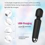 Yetrun USB Rechargeable 7-Color Lights Powerful Cordless Handheld Therapeutic Wand Massager ，10x Multi-Speed Vibrations Personal Massager, Perfect for Back Legs Hand Pains