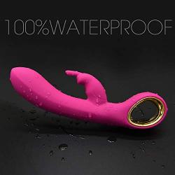 L’aise Vie V2 Rabbit Vibrator Personal G-spot Vibe Electric USB Rechargeable Powerful Massager with 42 Different Functions for Females Waterproof Adult Sex Toys (Hotpink)