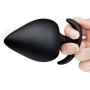 Anal Plug Silicone Butt Plug,Riodong Anal Sex Toys in Black (Three-piece Suit)