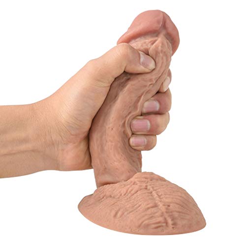 LTY Womens Liquid Silicone Soft and Flexible Realistic Di&l+do Big Testicle Sěx Toys T-Shirt