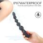 Vibrating Anal Beads Vibrator Butt Plug, Flexible Silicone 9 Speeds Waterproof Prostate Massager Anal Stimulator Sex Toy for Men, Women and Couples