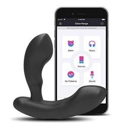 LOVENSE Edge Adjustable Male Prostate Vibrator, Powerful Dual Motors Provide Incredible Vibrations, Optimized Neck and Head Fit Most Men, Quiet, Strong, Waterproof, Long Distance Bluetooth Control