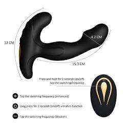 Masturabation Toys for Mens Vibrating Sexy Underwear for Men with Mulit Speeds Rotating +Mulit Speeds Vibrating - Wireless Remote Amal Butt Plug T-shirt