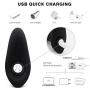 Male Prostata Massager Silent Vibranting Massage Men Health Dual Ring - Black