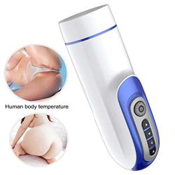 CXNTUY USB Rechargeable Toys Male Automatic Heating Massager 10 Spinning Thrusting Modes and 5 Speeds Automatic Rotating Interactive Sounding Deep Six Toys Tshirt