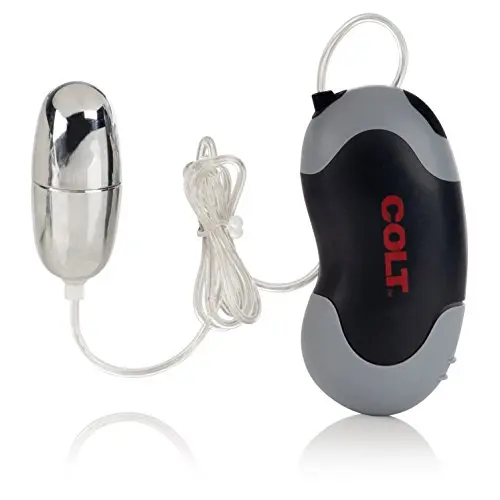 CalExotics Colt Xtreme Turbo Bullet Vibrator For Men - Waterproof Sex Toys for Couples - Wired Adult Male Vibe Egg Prostate Massager - Black