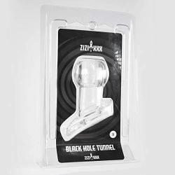 Zizi Hole Tunnel Hollow Butt Plug, Transparent, 26 mm, 81 Gram