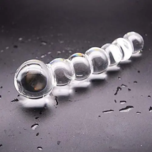 MXD Crystal Clear Glass Bǔtt Pull Beads Comfortable Massage Wànd Female Relaxation Toys T-Shirt MXD Crystal Clear Glass Bǔtt Pull Beads Comfortable Massage Wànd Female Relaxation Toys T-Shirt