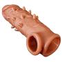Silicone penile Condom Extender extends Male Chastity Toys and extends Reusable Condoms ZWFCC