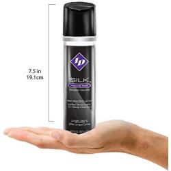 ID Silk Personal Lubricant - Water and Silicone Based Lube, 8.5 Fl Oz Bottle