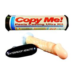 Copy Me! Penis Casting Ultra Kit with Waterproof Remote Control Vibrator, Suction Cup, Color Blast Cream