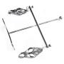 Cyndie Nipple Clips Full Metal Butterfly Adjustable Torture Play Clamps Cage Breast Bondage Restraints Board Sex Toy