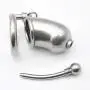 Chástí-ty Device, Cǒck Lock, Pěnǐs Lock Ring Men Hypoallergenic Stainless Steel Metal Chasteness Device Anti-Off T-Shirt Belt - 131 (Size : 45mm)