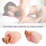 Pussy Ass Male Masturbator with Built-in Cock Ring - Adorime 3D Realistic Butt Anal Stroker and Virgin Vagina Love Doll Sex Toys for Men Masturbation with 2 Holes (4.06 pounds)