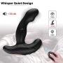 Male Vibrating Prostate Massager Sex Toy with 12 Speed for Wireless Remote Control Anal Pleasure Waterproof Rechargeable Prostate Stimulator Anal Vibrator Butt Plug,Unisex G spot Vibrator Anal Sex Toy