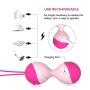 2 Ball Kegel Female Sports Weight Ball - Wireless Portable Design - 10 Speed Modes Designed for Beginners or Advanced - Can be Used for Bladder Control and Pelvic Floor Movement