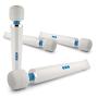 SYU Wand Massager Handheld Massager Electric Massager Personal Body Massager Cordless USB Rechargeable Pain Relief with 10 Powerful Speeds 20 Wave Pulsations (White)