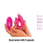 ❤️ LuLu 4 Plus - Wireless Waterproof Dual Vibrator For Him Her & Couples, 5 Unique Patterns, Made Of Body Safe Silicone - Rose Red