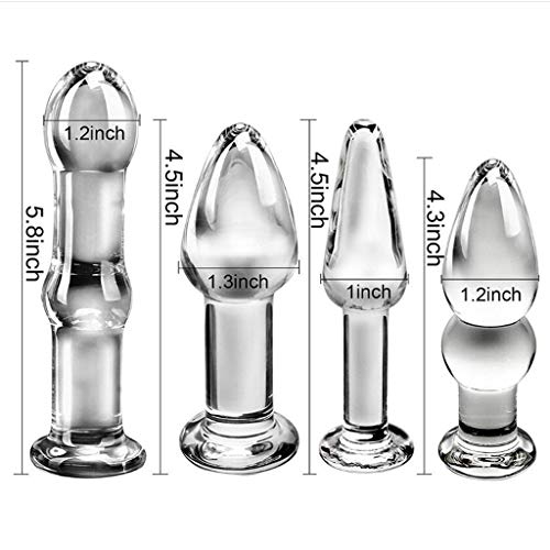 LLFX Crystal Clear Glass Backyard Toy Smooth and Comfortable 4 Piece Set Couple Sharing Toys Backpack