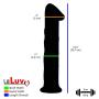 LeLuv Dildo 11.5 inch Glass Goliath Thick Huge Veiny Big Bundle with Premium Padded Pouch
