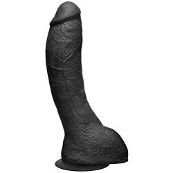 KINK By Doc Johnson The Perfect P-Spot Cock - Dual Density ULTRASKYN - Thick and Curved Realistic Cock - Removable Vac-U-Lock Suction Cup Base - F-Machine and Harness Compatible - Dildo - Black