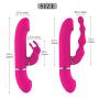 Labibing 2019- Ergonomic Rope Massager Treatment Recovery - Relaxation Dual Motor Vibration Muscle Sore Silicone Waterproof and Thrusting Rotating Vibrating Personal Foot Massage Labibing