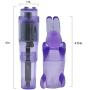 Pocket Rocket Vibrator - Removable Rabbit Tickler Sleeve - Powerful Clit Vibrations for Intense Orgasms