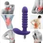 Amal Trainer Toys T-Shirts Anales Trainer Massage Toy for Unisex-10 Frequency Vib Silicone Waterproof Electric Massager - Male P-rostáte Massager Purple By Dwoon