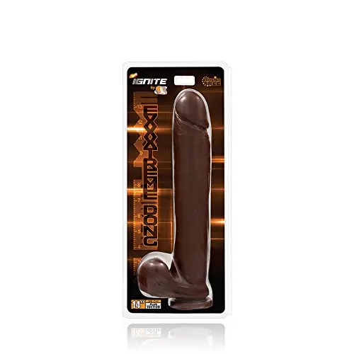 Si Novelties Exxtreme Dong with Suction, Brown, 14 Inch, 38.4 Ounce Si Novelties Exxtreme Dong with Suction, Brown, 14 Inch, 38.4 Ounce