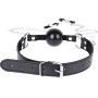 ACSUSS PU Leather Collar Strap with Silicone Ball Mouth Gag and Clamps Clip ACSUSS PU Leather Collar Strap with Silicone Ball Mouth Gag and Clamps Clip