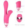 Louviva Vibrator Rabbit Vibrating G-spot Vibrator - Vagina and Clitoris Stimulation Rabbit Massager - Powerful Adults Sex Toys for Women or Couples