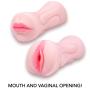 Mouth and Pussy Masturbator - Double Ended Stroker Sleeve for Male Masturbation - Oral Sex Simulator Mouth and Pussy Masturbator - Double Ended Stroker Sleeve for Male Masturbation - Oral Sex Simulator