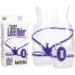 California Exotic Novelties 8 Function Silicone Love Rider Butterfly Bliss, Purple, 0.29 Pound