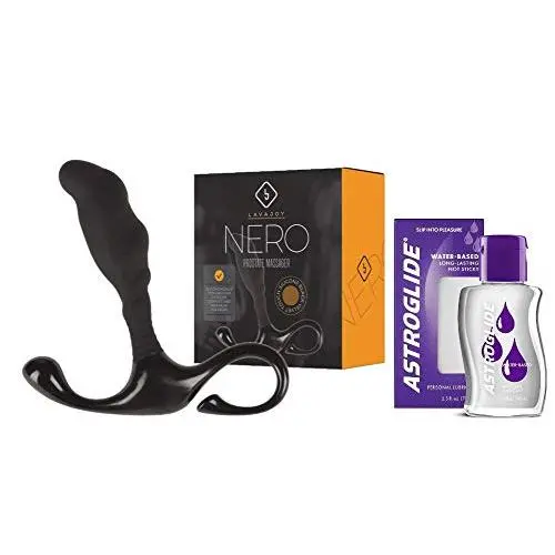 Nero Soft Touch P Stimulator & 2.5 Oz Astroglide Water-Based Lubricant Nero Soft Touch P Stimulator & 2.5 Oz Astroglide Water-Based Lubricant