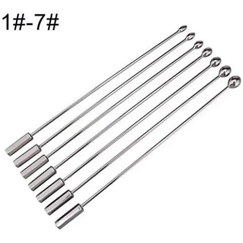 prettDliJUN Urethral Sounding kit 1/7Pcs Men Metal Dilator Urethra Prostate Stimulation Rod Penis Plug Catheter 7pcs prettDliJUN Urethral Sounding kit 1/7Pcs Men Metal Dilator Urethra Prostate Stimulation Rod Penis Plug Catheter 7pcs