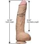 Doc Johnson The Legendary John Holmes - 12 Inch ULTRASKYN Dildo with Removeable Vac-U-Lock Suction Cup Base - 10 inches of Insertable Length - Harness Compatible - Storage Bag Included Doc Johnson The Legendary John Holmes - 12 Inch ULTRASKYN Dildo with Removeable Vac-U-Lock Suction Cup Base - 10 inches of Insertable Length - Harness Compatible - Storage Bag Included