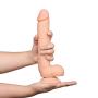Comfywnad Realistic Penis Dildo with Balls, Flesh, 19.2 Ounce