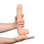Comfywnad Realistic Penis Dildo with Balls, Flesh, 19.2 Ounce