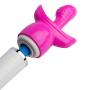 Bundle 3 Wand Pals Silicone Wand Massager Attachments G-Spot Tri-Spot Embrace & Rabbit Bliss (3 Pc Pink)